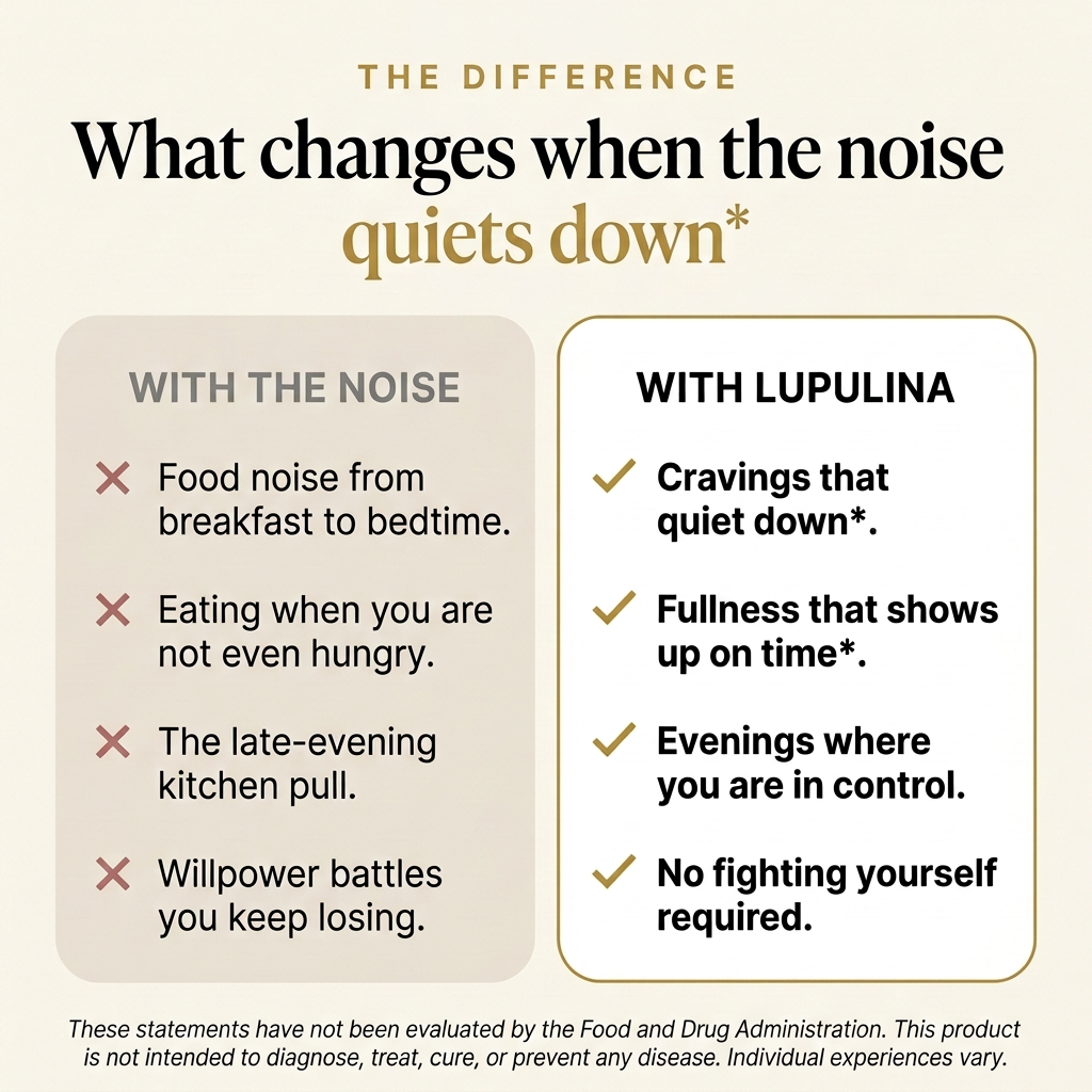 What changes when the food noise quiets down